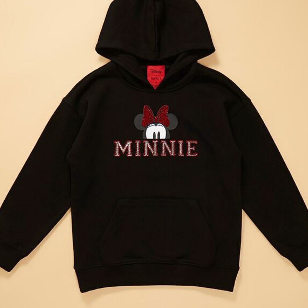 Disney Kids Black Minnie Hoodie